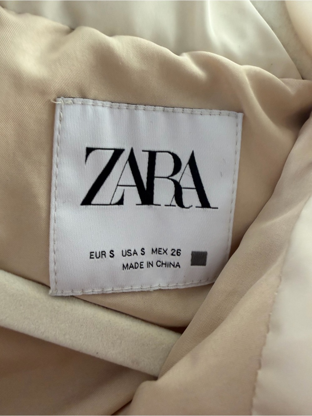 Zara Cream Puffer Jacket - Picture 6 of 7